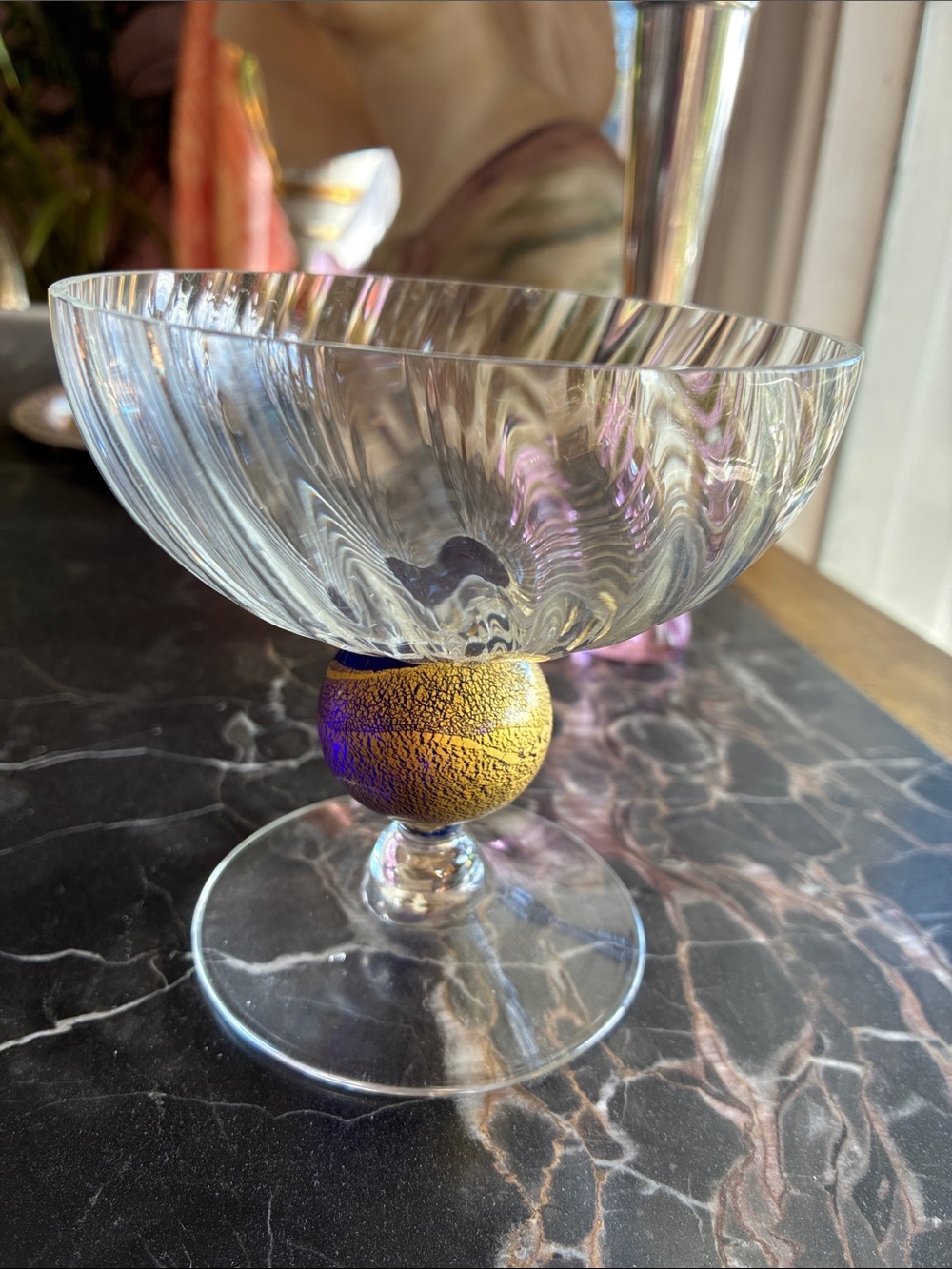 Murano martini glass